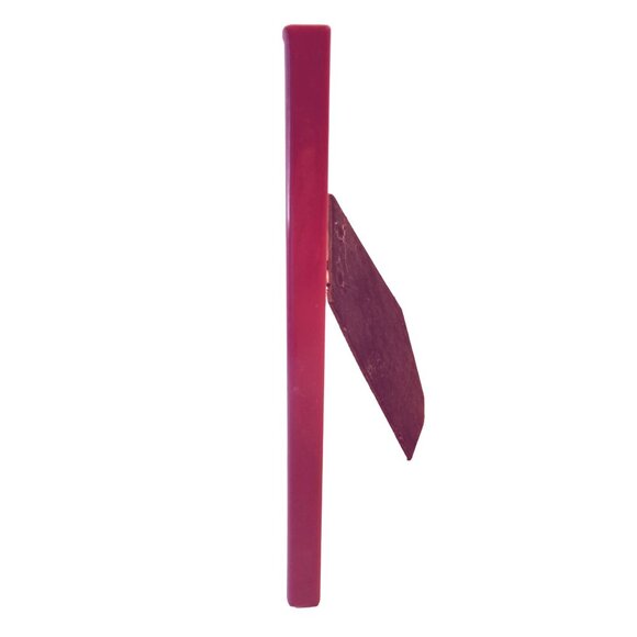 Red Metal Picture Frame Easel Contemporary Modern Minimalist 4x6 Photo - Picture 3 of 6